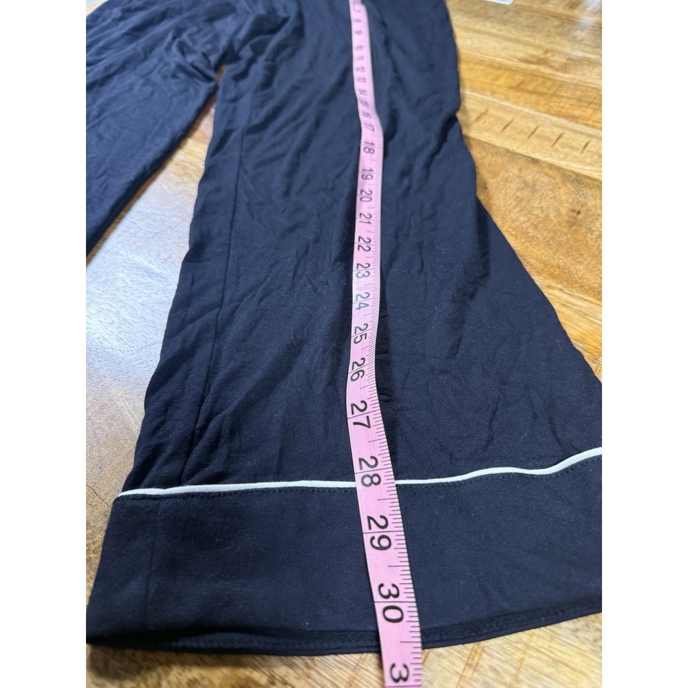 Nordstrom Rack Lounge Pants XS Black Wide Leg Pajama Stretch Casual NWT - Picture 5 of 6